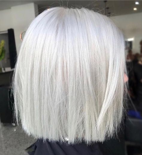 short hair | long bob | lob | platinum blond | silver | blunt cut Character Hair, Icy Blonde Hair, Ash Blonde Hair, Lob Hairstyle, Hair 2024, Platinum Hair, White Blonde, Long Bob Hairstyles, Platinum Blonde Hair