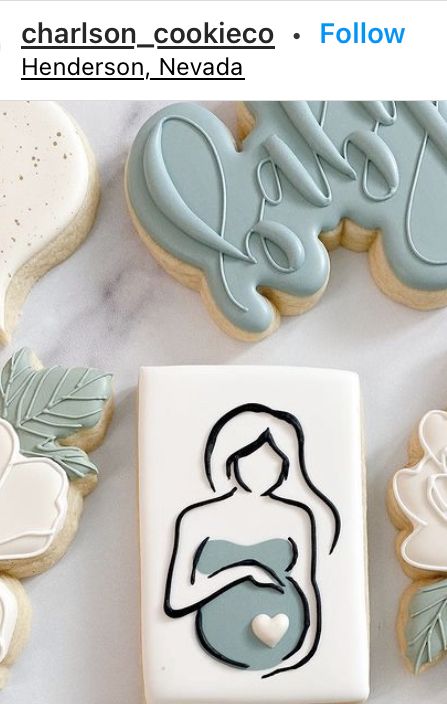 Royal Iced Cookies, Idee Babyshower, Sugar Cookie Royal Icing, Sugar Cookie Icing, Iced Sugar Cookies, Cookie Business, Sugar Cookie Designs, Baby Cookies, Fancy Cookies