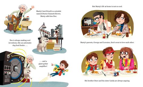 Classic Picture Books, Children's Book Layout, Book Illustration Layout, Kim Smith, Illustration Art Kids, Great Scott, Marty Mcfly, Picture Books Illustration, Childrens Books Illustrations