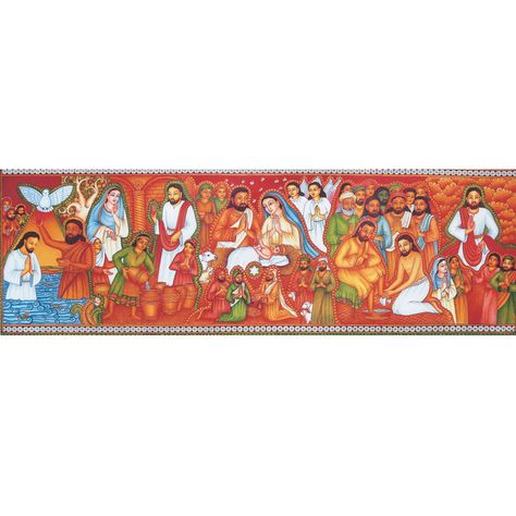 Mural Painting Kerala, Book Mural, Life Of Jesus Christ, Mural Paintings, Master Artists, Eco Crafts, Kerala Mural Painting, Indian Products, Tanjore Painting