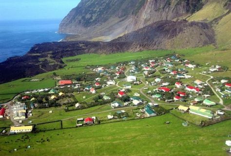 Tristan da Cunha the most remote island in the world-Tristan da Cunha Saint Helena Island, Island Destinations, Remote Island, Desert Island, Tristan Da Cunha, Island Tour, Island Getaway, Amazing Pics, Travel Images