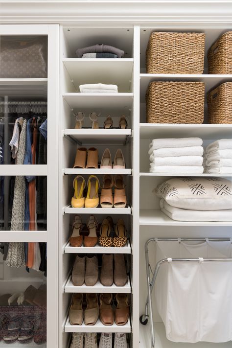 women's shoe storage ideas, IKEA closet makeover Shoe Storage Wardrobe Ideas, Ikea Wardrobe Shoe Storage, Ikea Pax Wardrobe Shoe Storage, Ikea Closet Shoe Storage, Ikea Shoe Closet Hack, Pax Shoes Organization, Ikea Pax Wardrobe Shoes, Walk In Wardrobe Shoe Storage, Pax Wardrobe Shoe Storage