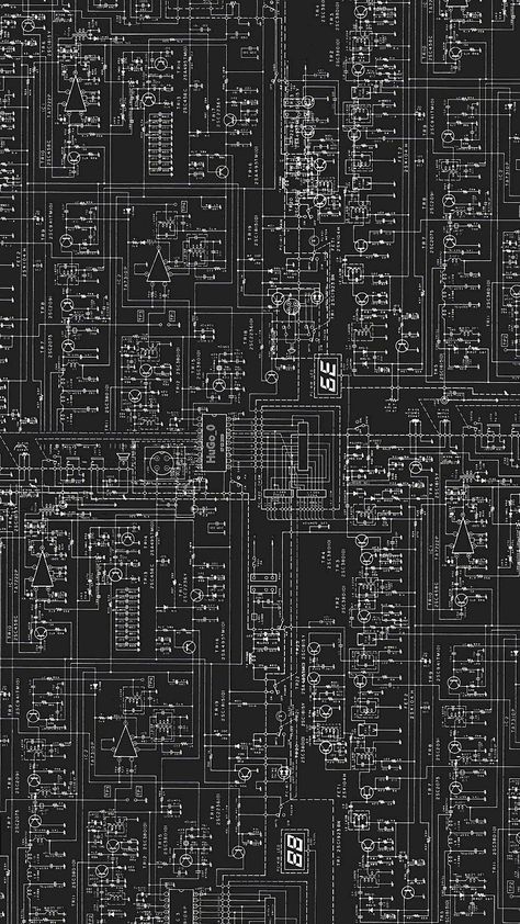 Circuit, Computer, Technology, Black And White, White, Black