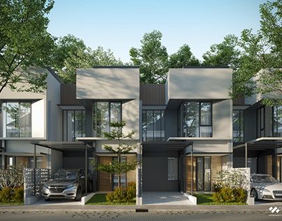 Check out new work on my @Behance profile: "Alesandra Residence" http://be.net/gallery/112188673/Alesandra-Residence Townhouse Exterior Design, Small Row House Design, Residence Facade, Terrace House Design, Terrace House Exterior, Row House Design, House Structure Design, Cluster House, Townhouse Exterior