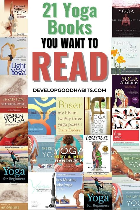 Books On Yoga, Yoga Books Reading Lists, Dog Yoga Poses, Yoga Knowledge, Standing Yoga Poses, Study Yoga, Yoga Reading, Yoga Poses For 2, Workout Book