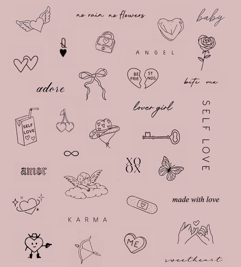 Small Hand Drawn Tattoos, 2x2 Tattoo Ideas Simple, 1inch Tattoo For Women, Minimal Matching Tattoos Best Friends, Simple Tiny Tattoos, Little Tattoos For Men, Small Tiny Tattoos, 2 Inch Tattoo Ideas, Korean Tattoo Ideas