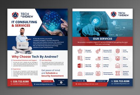 Professional, Economical, It Service Flyer Design for a Company by ecorokerz | Design #24506952 Service Flyer Design, Web Security, Company Design, Managed It Services, Harvard Business School, Phone Service, Security Solutions, Focus On Yourself, Flyer Design