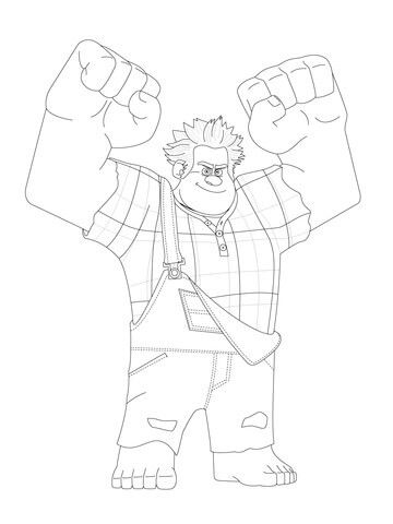 Wreck It Ralph Tattoo Ideas, Wreck It Ralph Tattoo, Coloring Page Free Printable, Woodburning Projects, Printable Pictures, Wreck It Ralph, Printable Crafts, Free Printable Coloring, Free Printable Coloring Pages