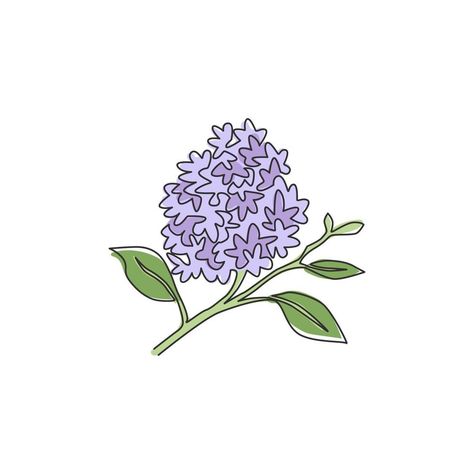 One Continuous Line Drawing, Syringa Vulgaris, Single Line Drawing, Continuous Line Drawing, Lilac Flowers, Heart Tree, Single Line, Continuous Line, Cityscape Photos