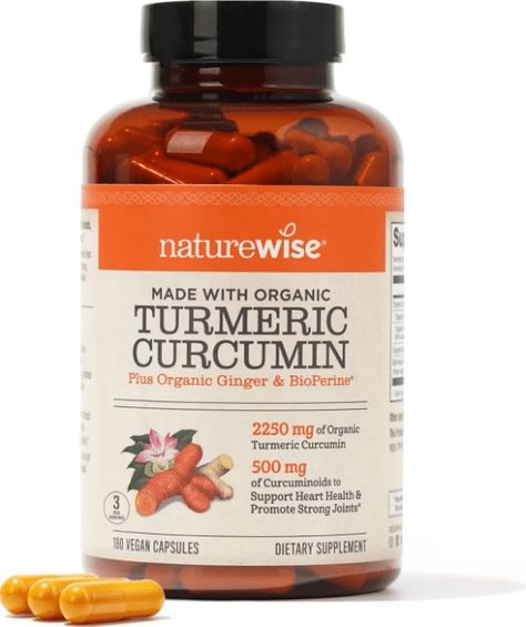 NatureWise Curcumin Turmeric 2250mg Turmeric Curcumin Benefits, Garlic Supplements, Curcumin Supplement, Turmeric Capsules, Cinnamon Benefits, Healthy Supplements, Turmeric Curcumin, Organic Turmeric, Diet Supplements