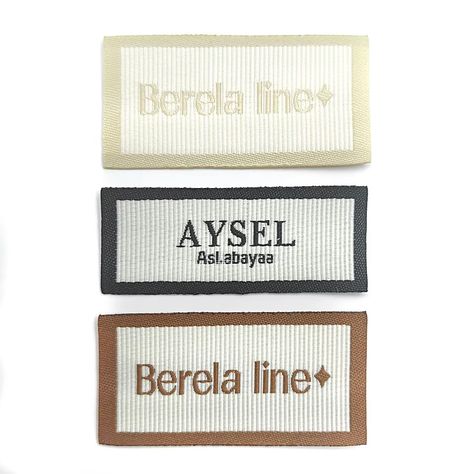 Woven Labels Clothing, Labels For Clothing, Labels Clothing, Clothing Embroidery, Custom Woven Labels, Sewing Tags, Woven Label, Woven Labels, Sew On