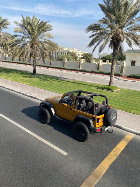 jeep dubai aesthetic vsco yellow jeep Yellow Jeep Aesthetic, Jeep Islander, Small Jeep, Yellow Jeep Wrangler, Jeep Frame, Jeep Sahara, Yellow Jeep, Safari Jeep, Dubai Aesthetic