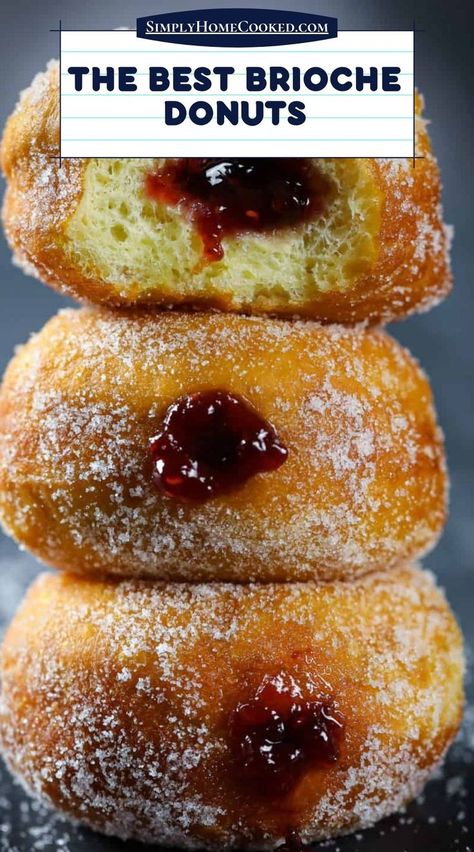 Brioche Donuts, Doughnut Recipe Easy, Easy Donut Recipe, Donut Flavors, Baked Donut Recipes, Donuts Recipe, Individual Cakes, Homemade Donuts, Doughnut Recipe