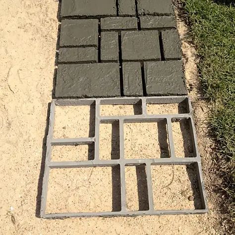 Temu | Explore the Latest Clothing, Beauty, Home, Jewelry & More Concrete Stepping Stone Molds, Stepping Stone Pavers, Concrete Pathway, Walk Maker, Diy Path, Design Per Patio, Diy Driveway, Stepping Stone Molds, Concrete Path