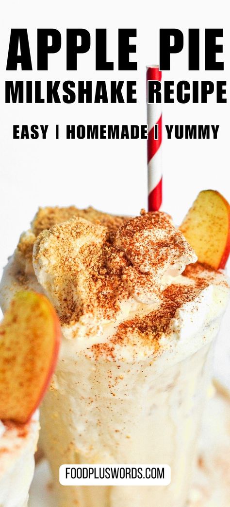 For those seeking a touch of indulgence, the boozy apple pie milkshake is a must-try. Incorporating the rich flavors of apple pie and a dash of apple pie vodka, this delightful treat adds a playful twist to the classic milkshake, making it perfect for a festive gathering. Best Milkshake Recipe, Apple Pie Vodka, Apple Pie Shake, Caramel Apple Sauce, Vanilla Milkshake Recipe, Pie Milkshake, Milkshake Recipe Easy, Strawberry Smoothie Bowl, Caramel Apples Homemade