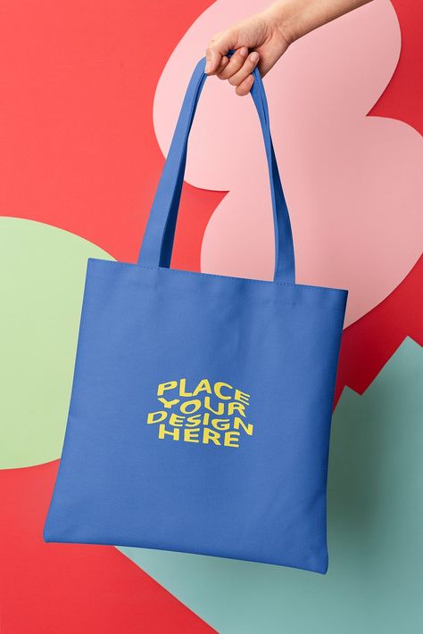 Tote Bag Photography, Apparel Business, 3d Crafts, Tote Bag Mockup, Branded Tote Bags, Design Basics, Non Woven Bags, Blue Tote Bag, Bag Mockup