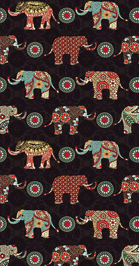 Kalamkari Painting, Fabric Print Design, Wallpaper Floral, Print Design Art, Textile Prints Design, Whatsapp Wallpaper, Indian Prints, Elephant Pattern, Trendy Wallpaper