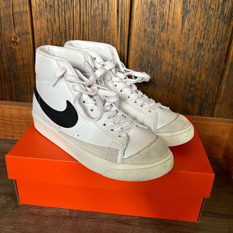 Women’s Nike Blazer Mid 77 Size 8 Nike Blazer Mid 77, Nike Blazer Mid, Nike Blazers Mid, Blazer Mid, Nike Blazer, Slipper Sandals, Slipper Boots, Nike Shoes, Shoe Boots