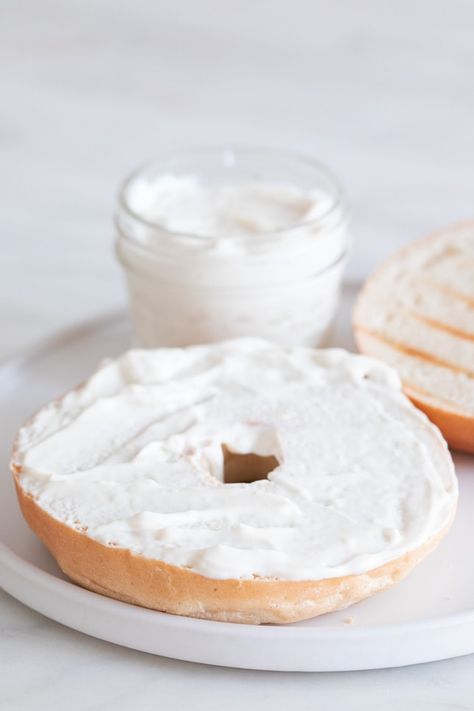 Vegan Cream Cheese - Simple Vegan Blog Vegan Cream Cheese Recipe, Juice Pulp Recipes, Cream Cheese Recipe, Pulp Recipe, Plant Based Cheese, Vegan Dip, Vegan Cream, Vegan Side Dishes, Vegan Cream Cheese