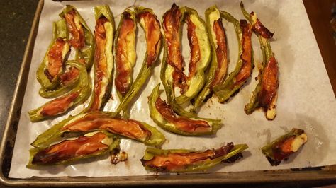 Italian Long Hots – Simply Sundays! Stuffed Long Hots Recipe, Long Hot Peppers, Crispy Prosciutto, Hot Appetizers, Long Hots, Sweet Chili, Veggie Sides, Hot Meals, Stuffed Hot Peppers