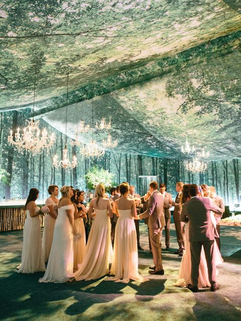 Wedding - David Stark Draped Tent, Tent Ceiling, David Stark, Hogwarts Great Hall, Forest Theme Wedding, Garden Reception, Dream Wedding Decorations, Theme Nature, Event Tent