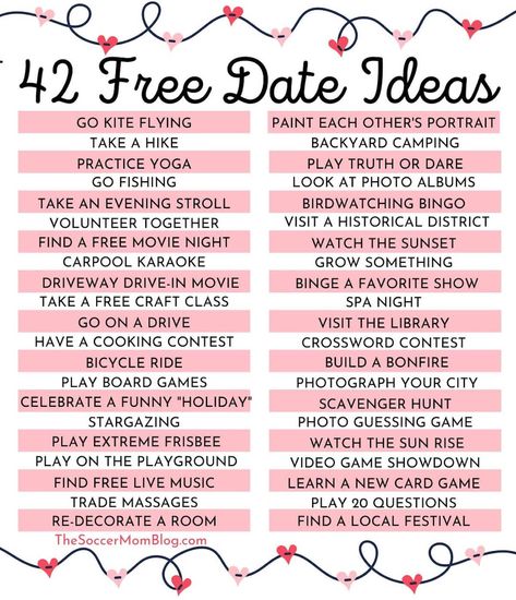 Free Date Ideas, Things To Do With Your Boyfriend, Fun Date Ideas, Creative Date Night Ideas, Date Night Jar, Cheap Date Ideas, Day Date Ideas, Romantic Questions, Romantic Date Night Ideas