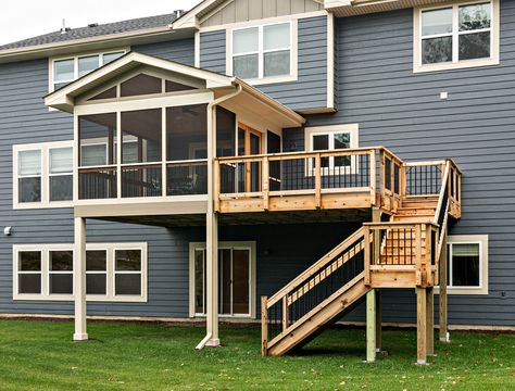 3 Season Porch and Deck Beautiful space to enjoy the outdoors 3 Season Porch Ideas, 3 Season Porch, Deck Remodel, Three Season Porch, Screened Porch Designs, Screened In Deck, Building A Porch, Screen House, Patio Deck Designs