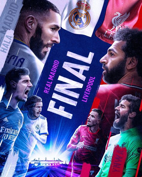 TONIGHT'S THE FINAL NIGHT | #UCLfinal Champions League Poster, Liverpool Real Madrid, Football Final, Sport Graphics, Sports Design Ideas, Football Posters, Desain Editorial, Sports Design Inspiration, Sport Banner