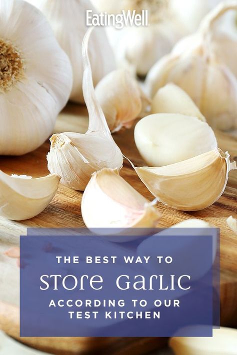 From vinaigrettes to salmon to roasted potatoes, garlic brings a sharp taste to any meal, and is worth having on hand. Learn the best way to store garlic—including do's and don'ts for whole garlic and peeled garlic. #cookingbasics #healthycooking #howtocook #howtocookhealthy #cookingideas #healthyrecipes Freezing Garlic, Store Garlic, Garlic Health, Baby Cough Remedies, How To Store Garlic, Food Scientist, Garlic Recipes, Natural Cough Remedies, Cooking Basics