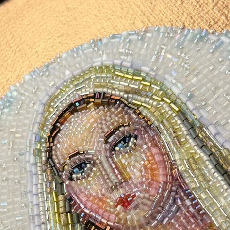 Valeria_Khrystyna on Instagram: "Embroidery 🪡🤍 #embroideryart #jewellery #brooch #embroideryvideo #artist #artistsoninstagram #beads" Bead Portrait, 2023 Embroidery, Embroidery Artists, Designer Knitting Patterns, Bags Ideas, Embroidery Videos, Embroidery Bags, Animal Embroidery, Embroidery Patches