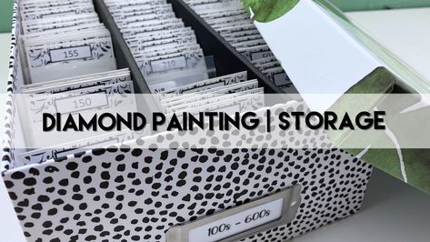 Diamond Painting Drill Storage, Diamond Art Organization, Diamond Painting Work Station, Diamond Art Storage Ideas, Diamond Painting Storage Ideas, Diamond Painting Storage, Drill Storage, Bead Storage, Art Storage