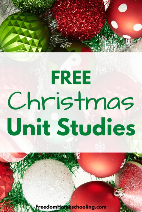 Here are several free Christmas unit studies for your homeschool or classroom to enjoy during the holiday season. Christmas Unit Study Homeschool, Christmas Unit Study, Unit Study Homeschool, Homeschool Holidays, Popular Christmas Songs, Christmas Learning, Homeschool Family, Christmas Units, Advent Activities