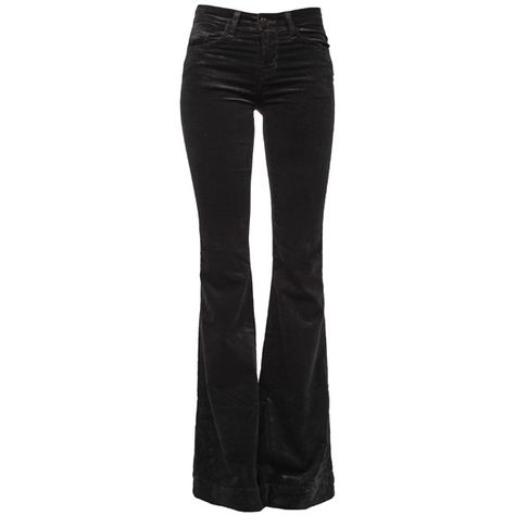 J BRAND Bella Mid Rise Luxe Velveteen Kick Flare ($360) ❤ liked on Polyvore featuring jeans, j brand, medium rise jeans, j brand jeans, flared jeans and 5 pocket jeans 2000s Pants, Pants Png, Hogwarts Dr, Black Flare Jeans, Png Clothes, Mid Rise Flare Jeans, Black Flare, J Brand Jeans, Kick Flares