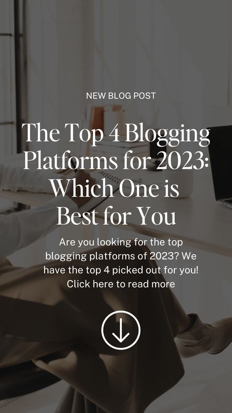 Are you looking for the top blogging platforms of 2023? We have the top 4 picked out for you, with info on the pros and cons of each one. Find the best platform for your content creation needs and get the most out of your blog! Blog Platforms, Blog Tools, Influencer Marketing, Content Creation, News Blog, Marketing Agency, Instagram Marketing, How To Start A Blog, Blogging Tips