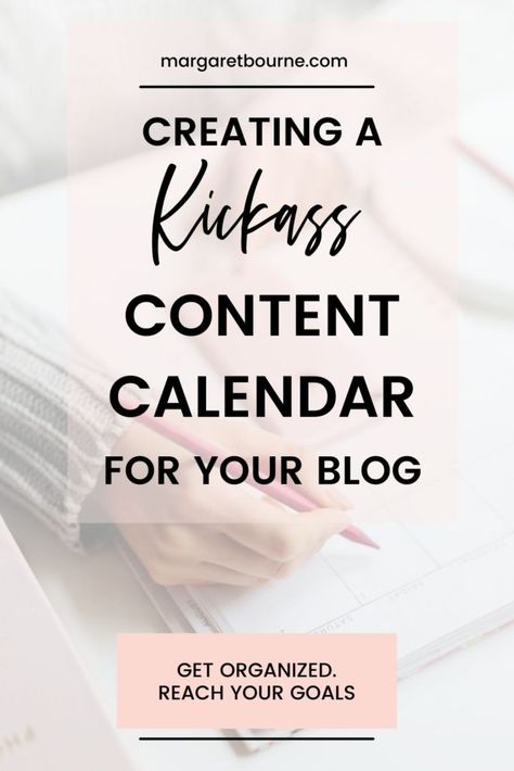 Learn how to get organized and how to create a content calendar for your blog. From brainstorming key types of blog posts that generate traffic to using blog tools to get organized with your blog content - this is a post you'll want to read to get blogging like a pro. Get started on your blog content calendar and get organized for the year to come. Fall Blog Post Ideas, Blog Content Calendar, Blog Content Planner, Blog Calendar, Content Calendar Template, Blog Post Topics, Blog Writing Tips, Create A Blog, Blog Business