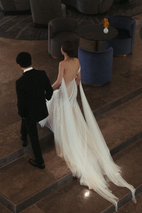 An Otherworldly Wedding in a Subterranean Portuguese Winery - The Lane Grecian Gown, Ethereal Wedding Dress, Flot Makeup, Ethereal Wedding, Dream Wedding Ideas Dresses, Mexican Wedding, A Wedding Dress, Dreamy Wedding, Wedding Dress Inspiration