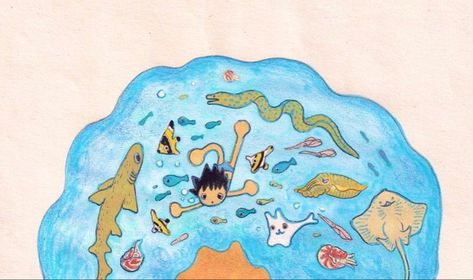 Little Misfortune, 4 Wallpaper, Doodle Illustration, Creative Drawing, Illustration Artwork, Funky Art, Ipad Wallpaper, Marine Life, Pretty Art