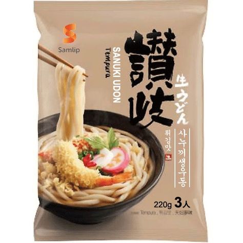 Noodle Packaging, Tempura Udon, Frozen Food Packaging, Udon Noodles, Instant Noodle, Restaurant Menu Design, S'mores, Instant Noodles, Tempura