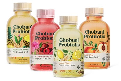 Chobani Probiotic, Chobani Drink, Minuman Seger, Kombucha Brewing, Turmeric Plant, Juice Label, Turmeric Juice, Organic Drinks, Herbs Tea