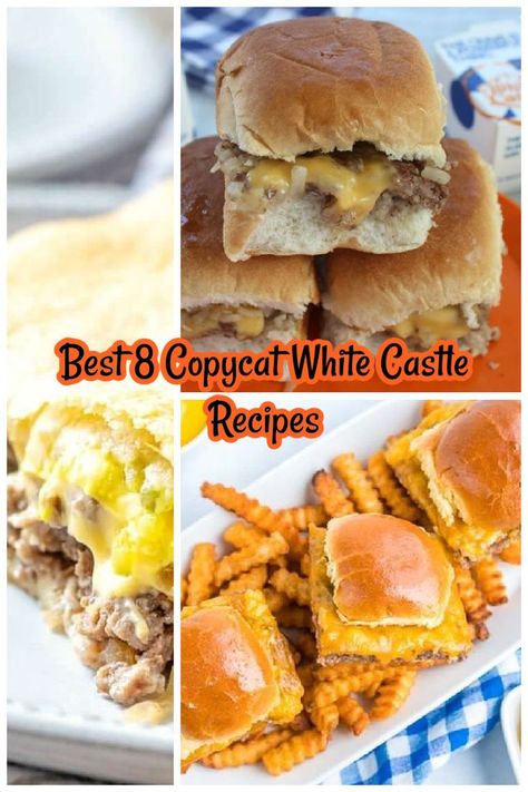 Best Copycat White Castle Recipes - How to Make White Castle Burgers White Castle Recipe, Krystal Restaurant, Krystal Burger, White Castle Burgers, White Castle Sliders, Copycat Food, Community Table, Delicious Family Meals, White Castle