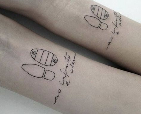 Toy Story Minimalist Tattoo, Music Sibling Tattoos, Toy Story Best Friend Tattoos, Disney Tattoos Toy Story, Rex Tattoo Toy Story, Toy Story Couple Tattoo, Simple Toy Story Tattoo, To Infinity And Beyond Tattoo Toy Story, Matching Toy Story Tattoos