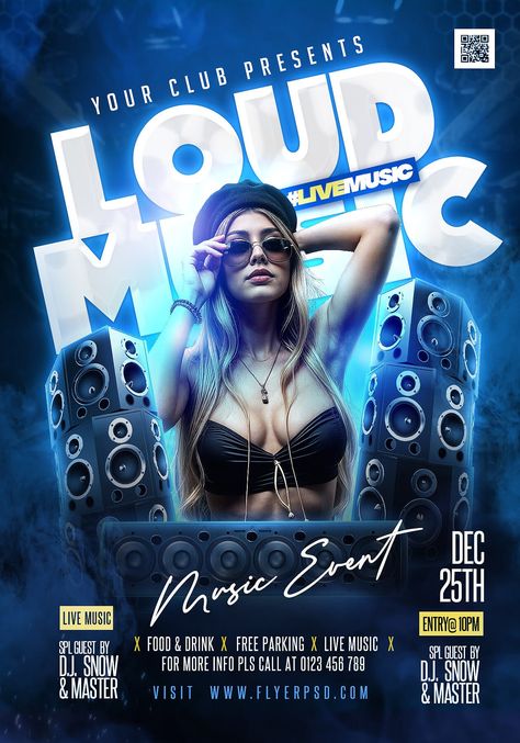 Free Flyer | Night Club Weekend Music DJ Party Flyer PSD | Flyer PSD Nightclub Flyer, Weekend Music, Dj Party Flyer, Spa Flyer, Tropical Poster, Concert Poster Design, Club Party Flyer, Flyer Inspiration, Design Flyers