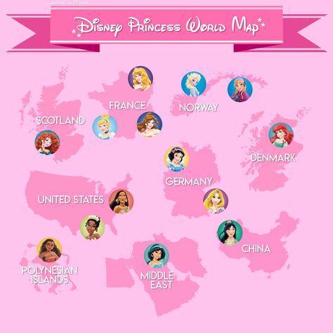 Here’s a 2019 current map of all official Disney Princesses! When Raya and the Last Dragon is released, this will be updated. But for now, here you go! ✨💓 Disney Princess Countries, Raya Disney Princess, Raya And The Last Dragon Wallpaper, Disney Princesses Together, Disney Princess And Prince, Dragon And Princess, Disney Maps, All The Disney Princesses, Disney Princess List