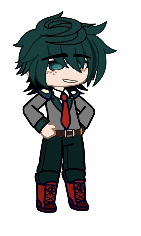 Deku gacha oc mha/my hero academia/bnha U.a Uniform Bnha, Ua Uniforms, Mha Gacha, Gacha Things, Mha Oc, Pretty Pink Princess, Gacha Ocs, Gacha Oc, Hero Costumes