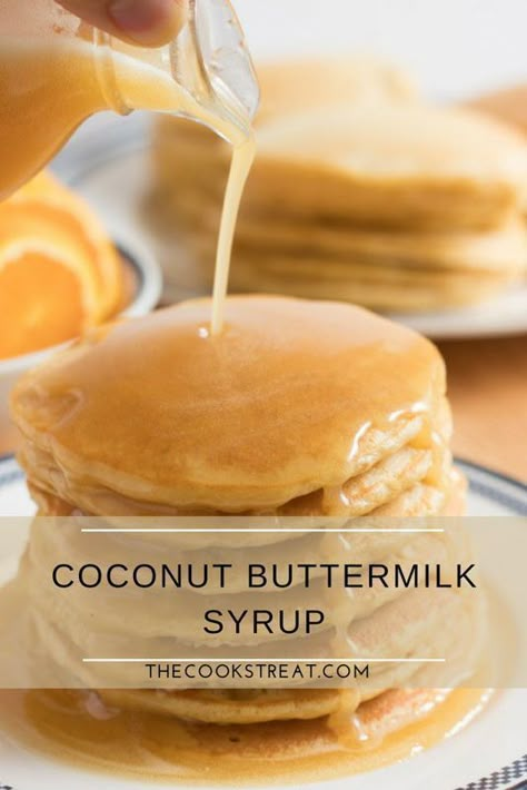 Flavored Syrups For Pancakes, Buttermilk Syrup, Butter Syrup, Halloween Breakfast, Sweet Sauces, Coconut Syrup, Syrup Recipes, Simple Syrup Recipes, Homemade Syrup