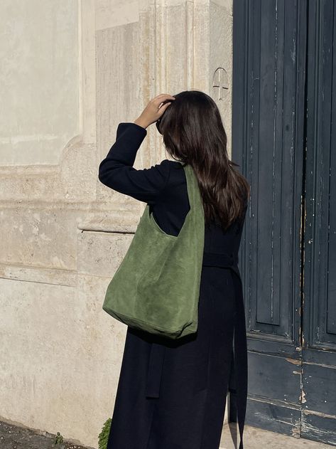 Ottavia Tote Bag for spring is the perfect slouchy tote bag to fit all items - big and small. It is made in Italy and made for you by a family run atelier. Slouchy Tote Bag, Slouchy Tote, Suede Tote Bag, Suede Tote, Leather Bags, Hobo Bag, Italian Leather, Leather Handbags, Tote Bags