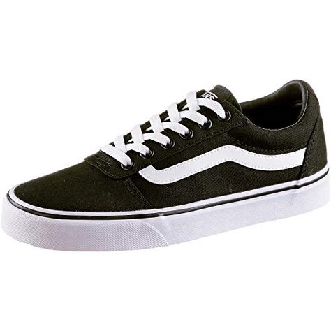 Discount Now / Vans Women's Ward Canvas Low-Top Sneakers Vans Logo, Lace Heels, The White Stripes, Trainer Sneakers, Womens Vans, Mens Vans, Women's Sneakers, Canvas Sneakers, Online Stores