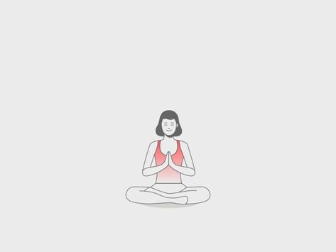 Yoga / hand / heart {gif} by Shinsuke Matsumoto on Dribbble Yoga Hands, Hand Heart, Heart Gif, Beach Festival, Iyengar Yoga, Yoga Day, Family Illustration, Heart Hands, Yoga Videos