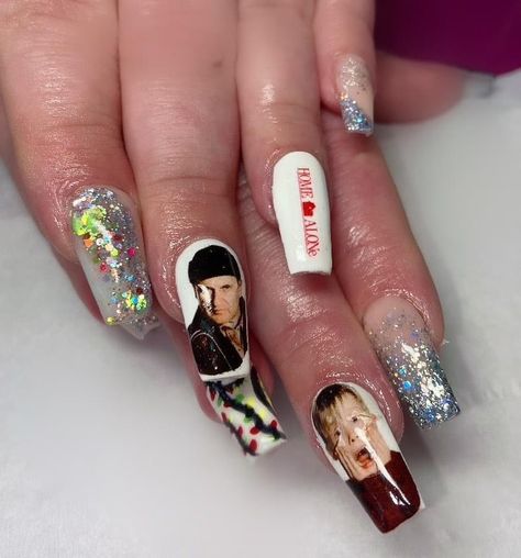 Home Alone Nails, Home Alone, Dream Nails, Nails Designs, Nails Acrylic, Acrylic Nails, Hello Kitty, Nail Designs, Kitty