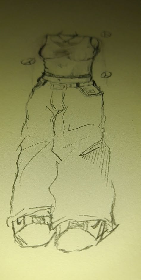 Graffiti Style Art People, Cartoon Pants Drawing, Baggy Pants Drawing Tutorial, How To Draw Baggy Pants Tutorial, How To Draw Pants Tutorial, Baggy Pants Reference, Baggy Clothes Drawing Reference, How To Draw Baggy Clothes, Baggy Pants Drawing Reference